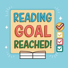 Reading Goal Reached Clip art