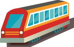 red subway train transportation