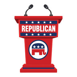 Republican Podium Elephant Microphones