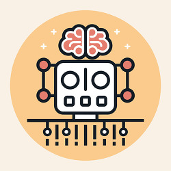 Robot Brain Technology Concept