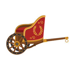 Roman Chariot Red Laurel