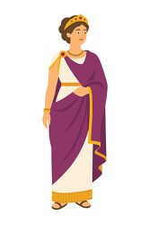 Roman Empress Purple Robe