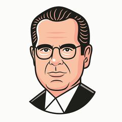 Simple Portrait of Richard Milhous Nixon