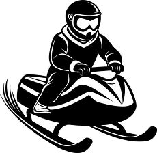 sledder silhouette