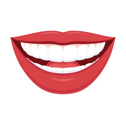 Smiling Lips Mouth Illustration