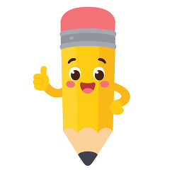 Smiling Pencil Thumbs Up