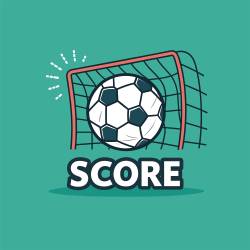 soccer ball scoring goal net