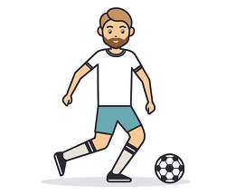 Soccer Player With Ball