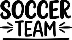 Soccer Team Word Art