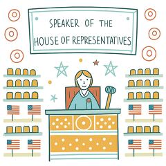 Speaker of the House Concept Illustration