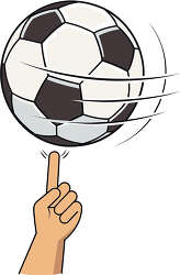 Spinning Soccer Ball On Finger