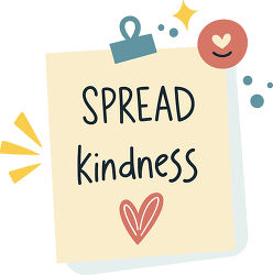 Spread Kindness Sticky Note Message