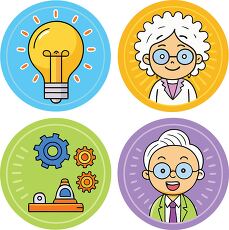 STEM Education Sticker Set