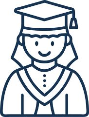 student in middle eastern clothing line icon