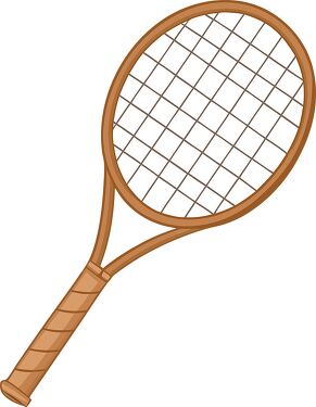 Tennis Racket Classic Design Illustration