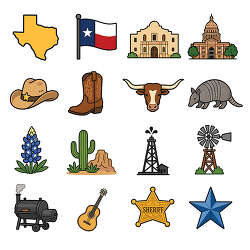 texas state landmark symbol icon se