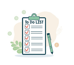 To Do List Clipboard With Check Marks Illustration