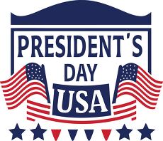 typography celebrates Presidents Day