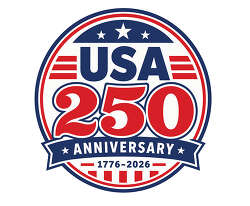 USA 250 Anniversary Ribbon Badge