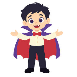 Vampire Boy With Purple Cape