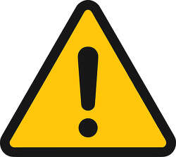 warning triangle with exclamation mark