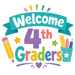 Welcome 4th Graders Colorful School Lettering