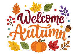 Welcome Autumn Lettering