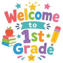 Welcome To 1st Grade Colorful Lettering