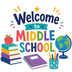 Welcome to Middle School lettering