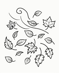 Wind and Leaves Printable