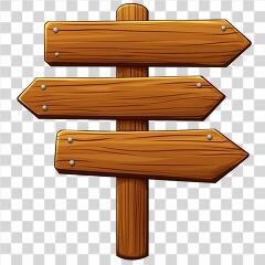 Wooden Directional Sign for Wayfinding and Guidance