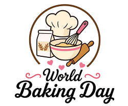 World Baking Day baking tools lettering