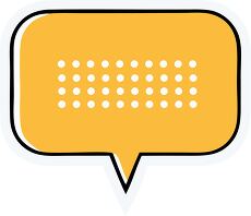 Yellow Dotted Speech Bubble