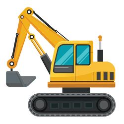 yellow excavator construction vehicle