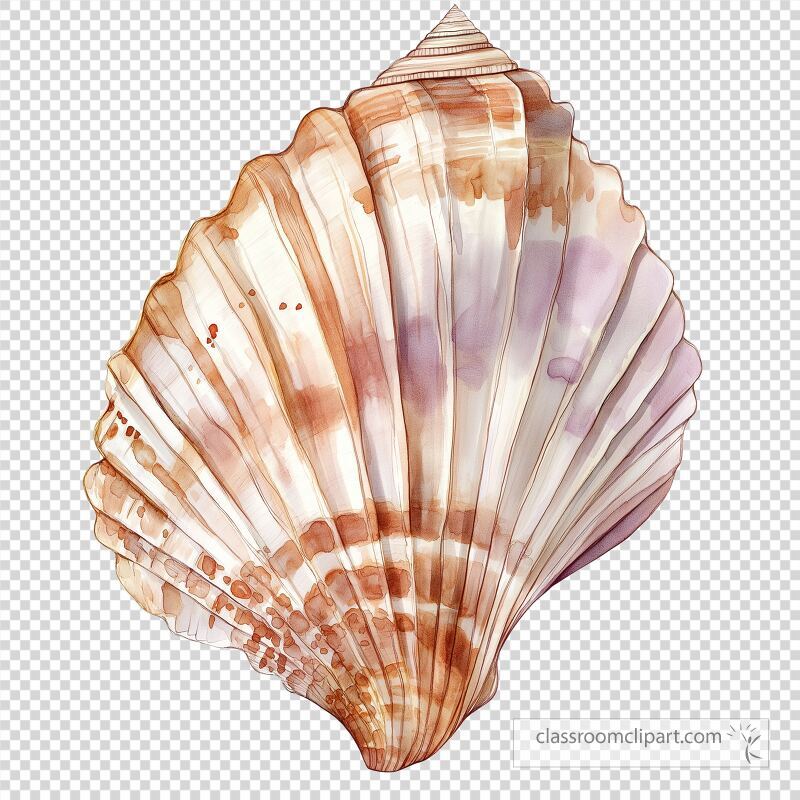 This shell showcases smooth curves and detailed patterns in soft hues of orange and white Perfect for marine themed decor or artistic projects