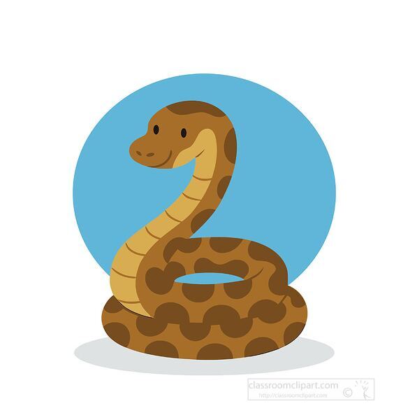 Educational cartoon scientist with a boa constrictor snake for science and animal biology