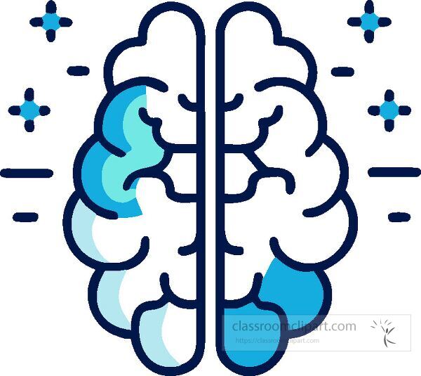 Visual representation of a brain icon highlighting its functions.