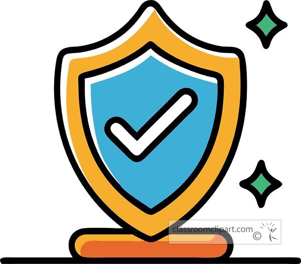 A shield graphic with a prominent checkmark symbolizes trust and safety in design