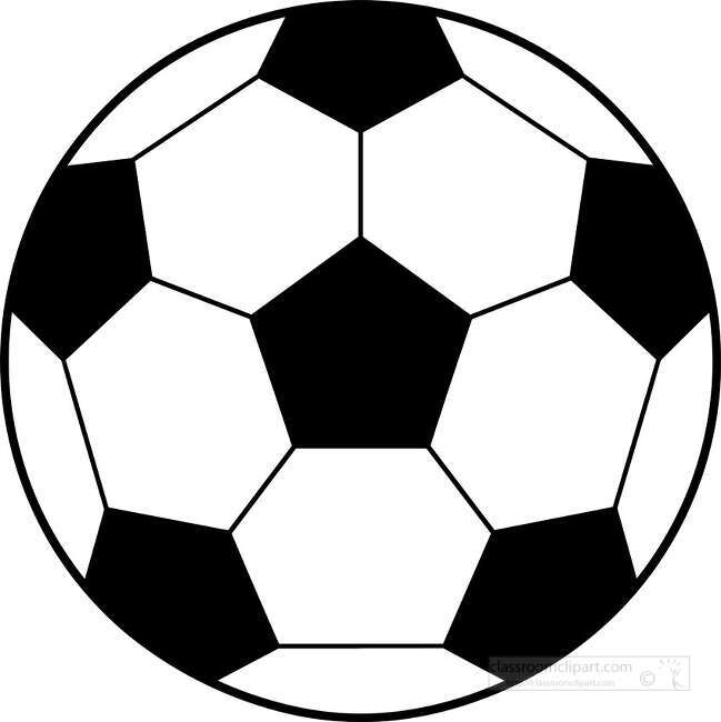 Close up black and white soccer ball
