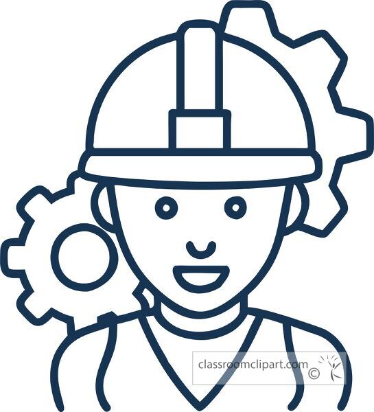 Construction worker icon