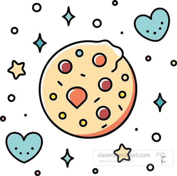 cookie Whimsy Pastel Doodle clip art