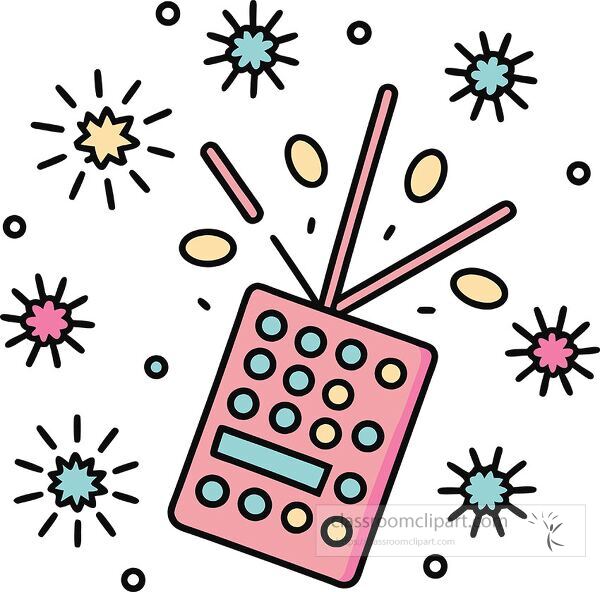 crackers Whimsy Pastel Doodle clip art