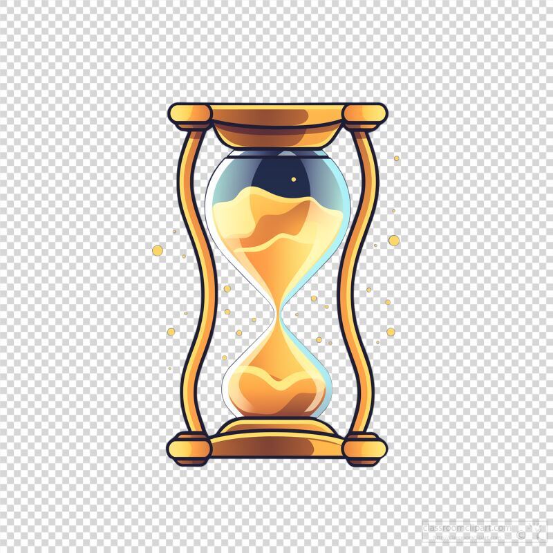 Flat Vector Logo Design Featuring an Hourglass