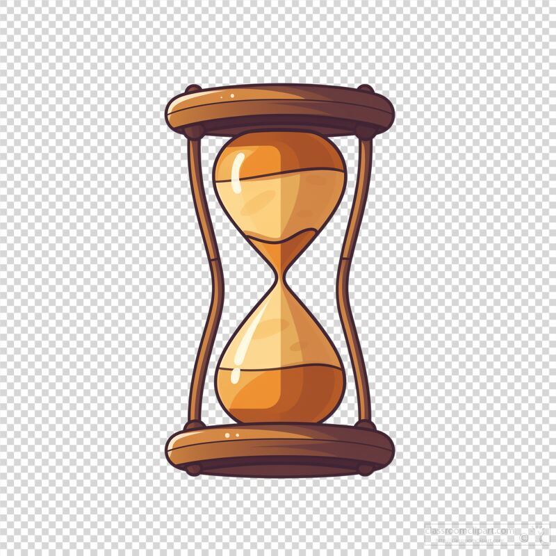 Flat Vector Logo Design Featuring an Hourglass Symbol