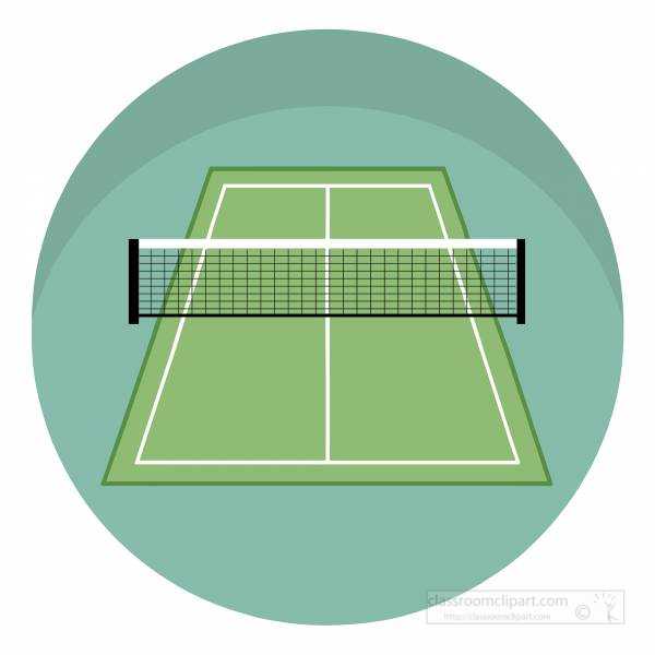 front facing tennis court featuring a green playing surface and central net