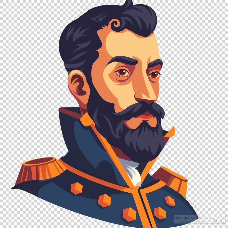 Henry Hudson Vector Illustration With Simple Design Features