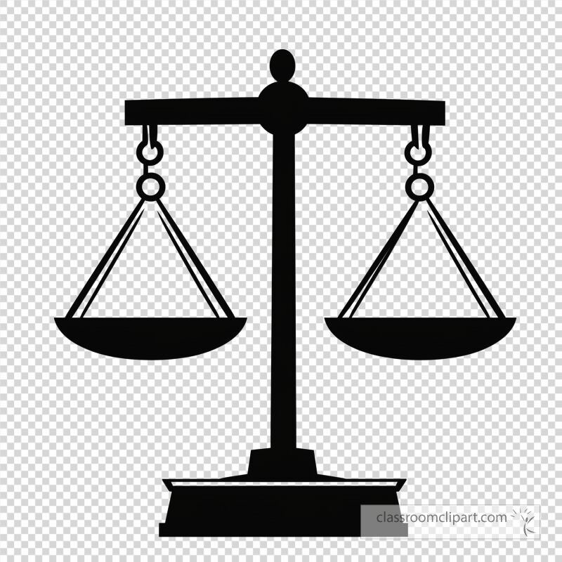 This transparent PNG showcases a simplistic icon of unbalanced scales The design emphasizes the concept of inequity and imbalance ideal for legal or advocacy themes