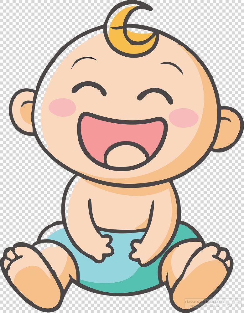 A cheerful baby sits playfully with a radiant smile exuding innocence and joy. The delightful expression captures the essence of pure happiness and carefree moments in early life.