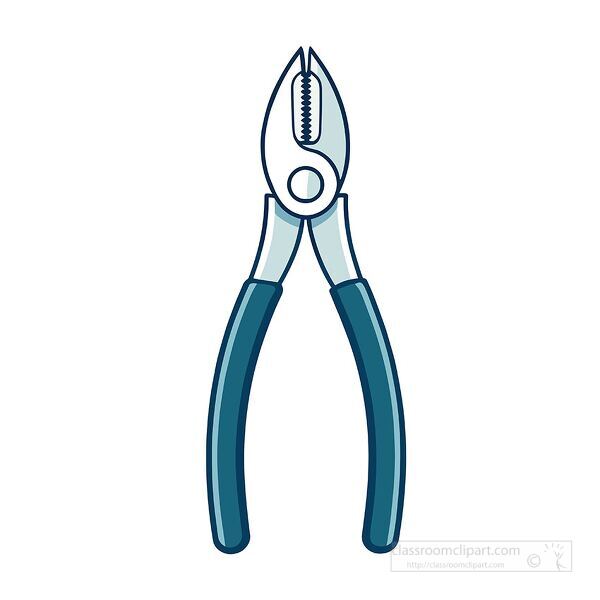 simple centered vector of pliers tool used in repair or electrical work