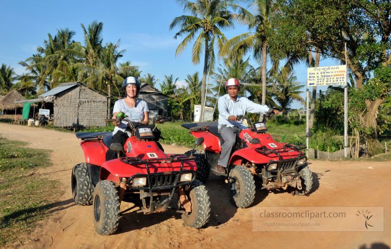 Thrilling ATV ride through the lush landscapes of Siem Reap with the rich culture of Cambodia in the background. Enjoying the beautiful weather while discovering the hidden gems near Angkor Wat.